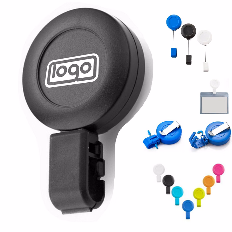 Round Retractable Badge Holder