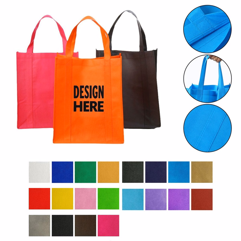 MOQ50 Large-Capacity Non-Woven Fabric Shopping Tote Bag