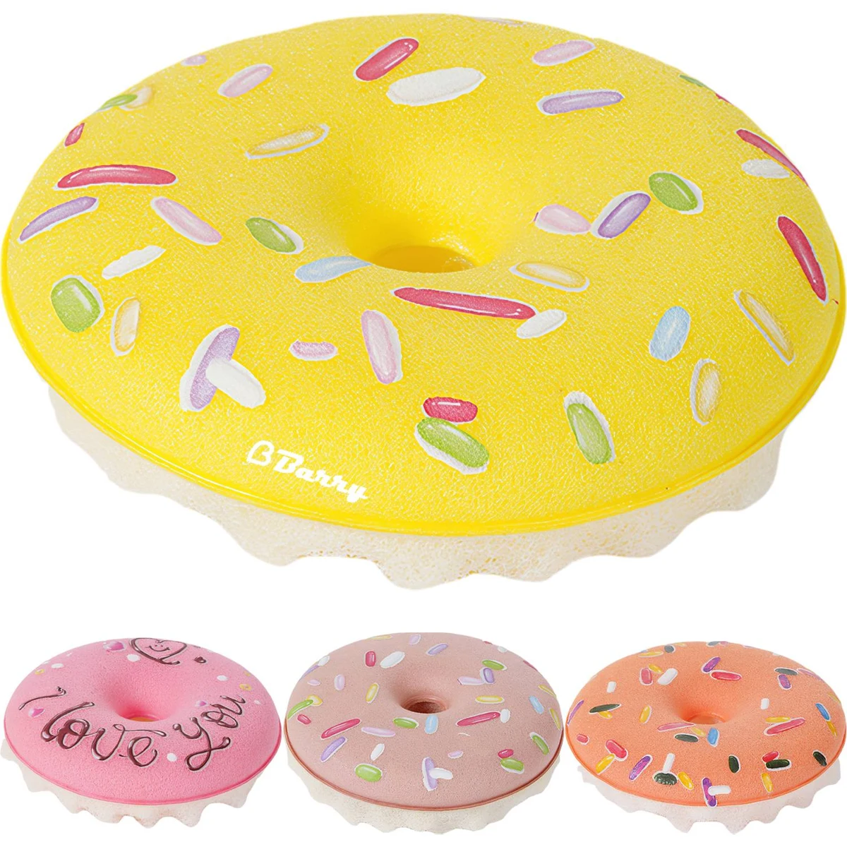 Donut-Shaped Dishes Sponge Scrubber 1