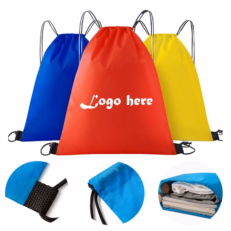 Promotional Custom Polyester Drawstring Bag