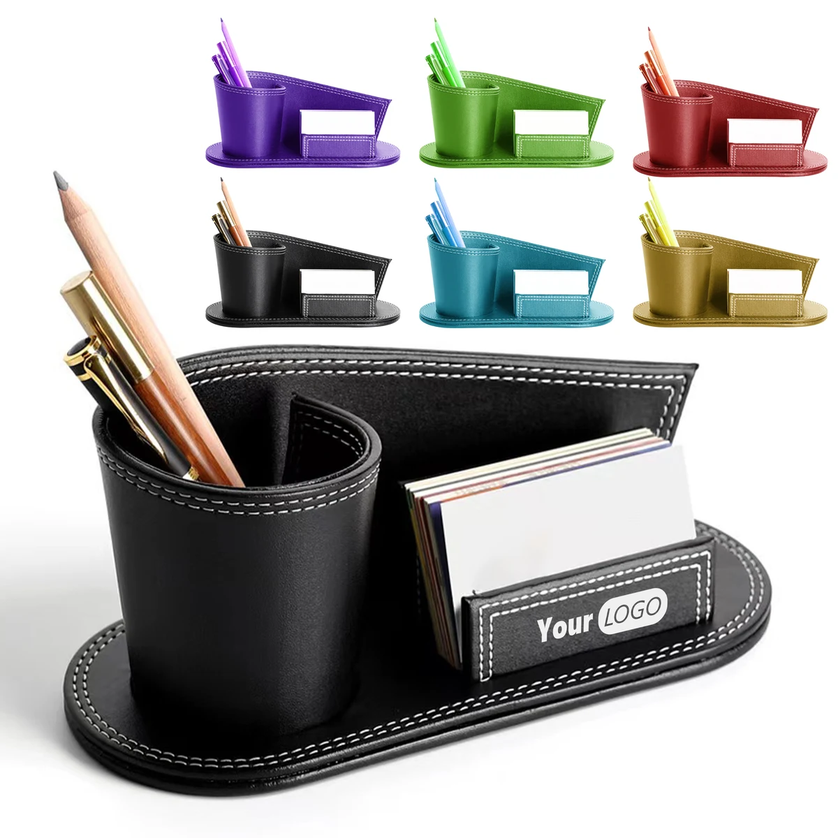 Pu Leather Elegant Desk Organizer 1