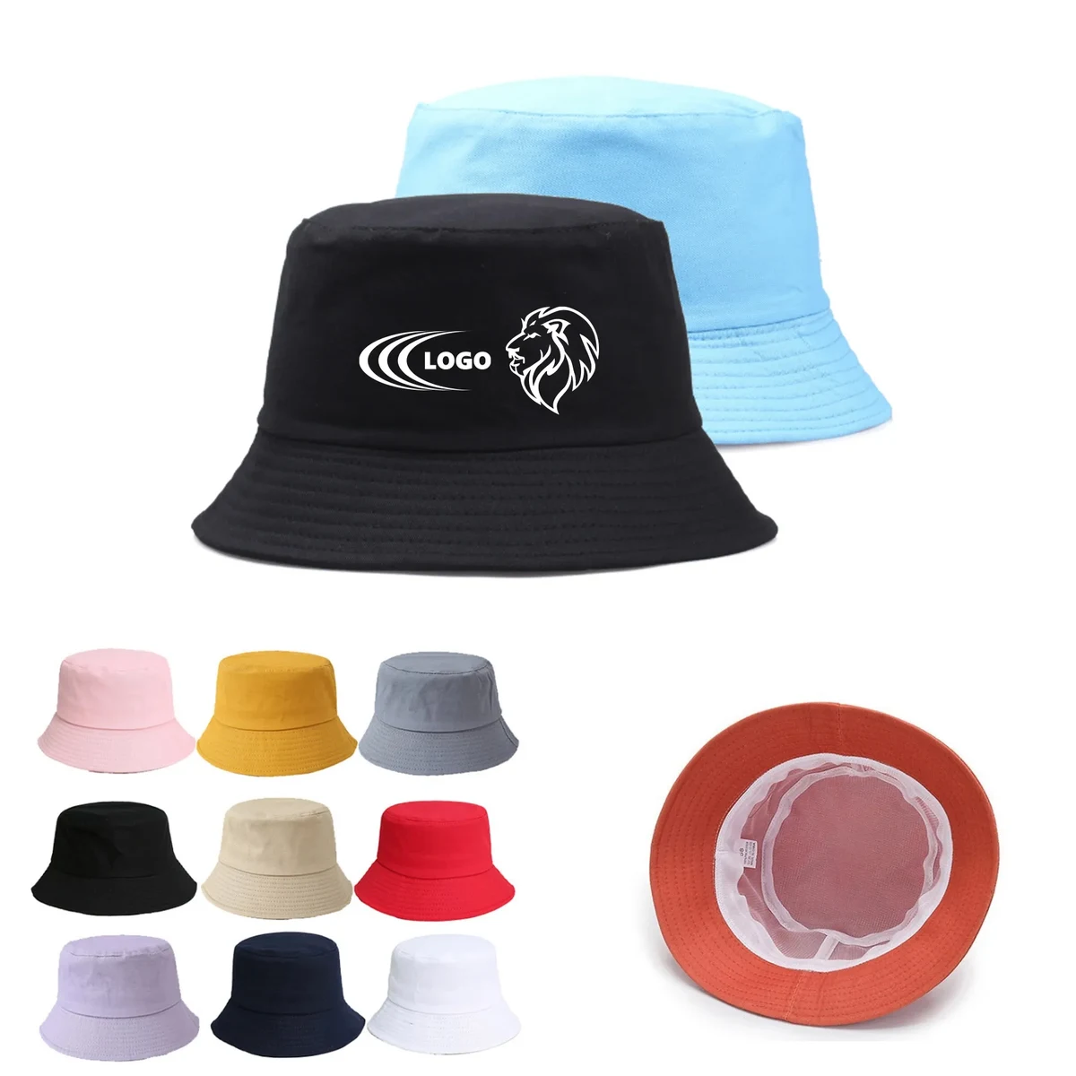 Unisex Cotton Bucket Sun Hat 1