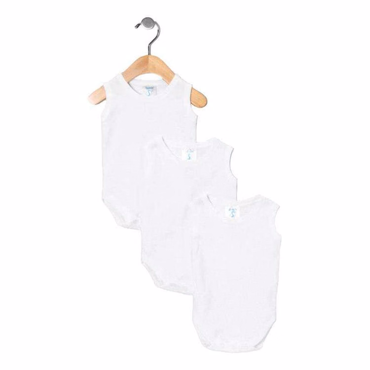Sleeveless Bodysuits - 3 Pack Newborn