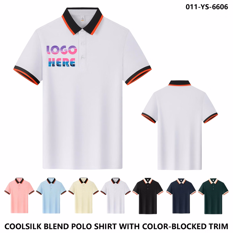 Custom Color-Block Polo - Moisture Wicking Corporate Gifts