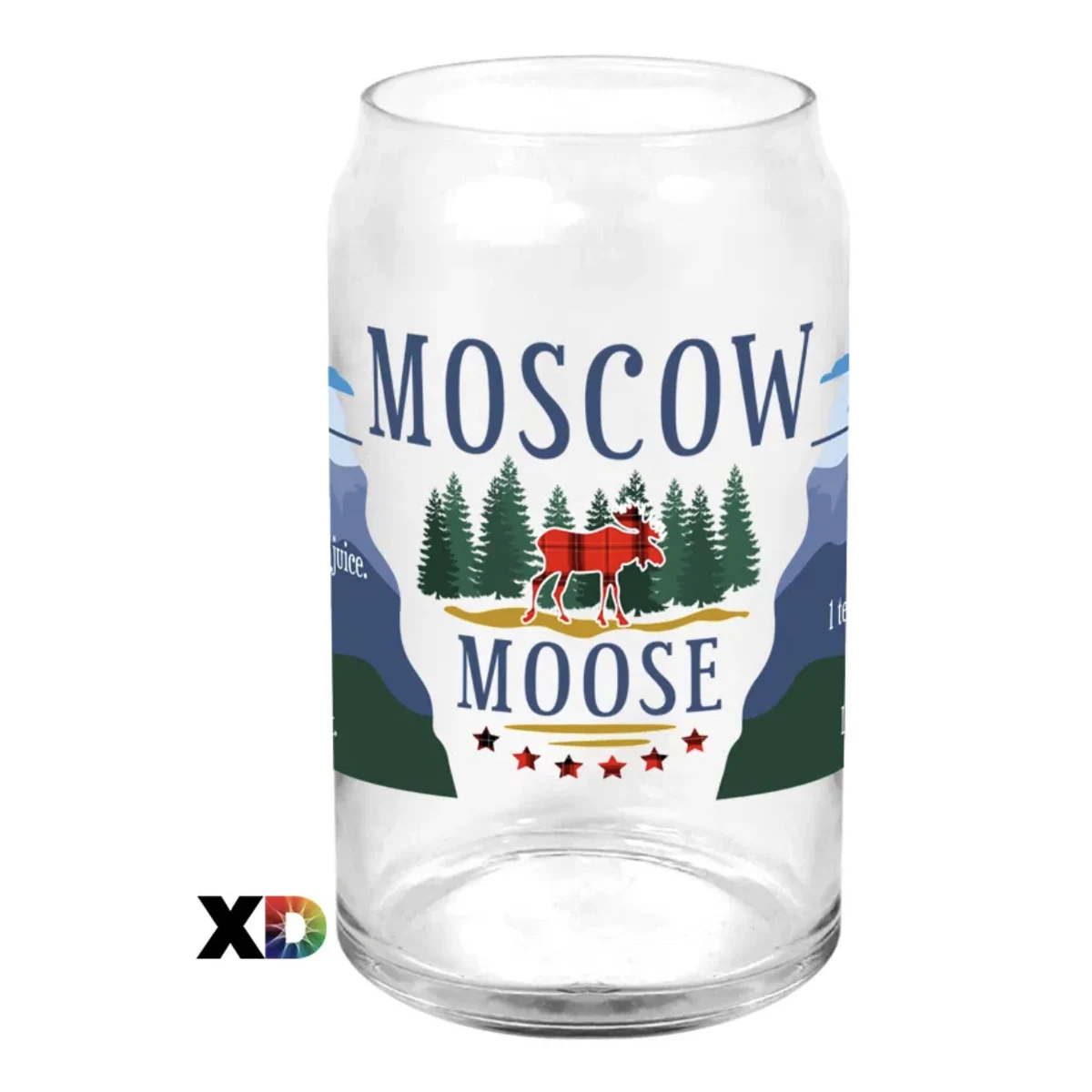 16 Oz. Clear Glass Can 1
