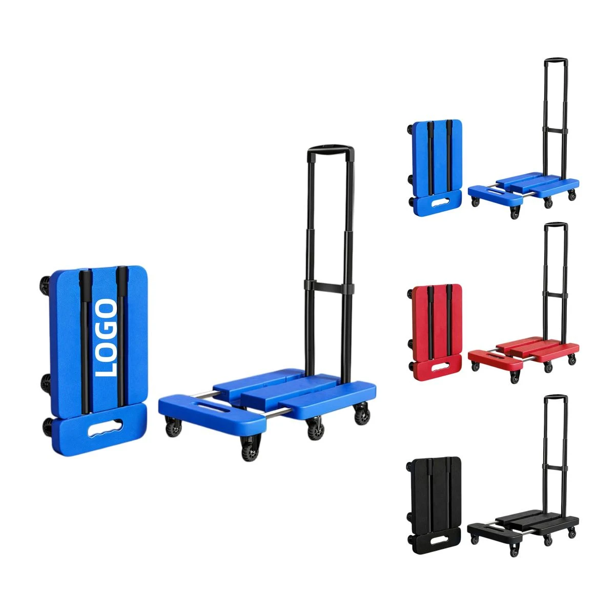 500lb Fold-Up Stainless Steel Hand Truck 1
