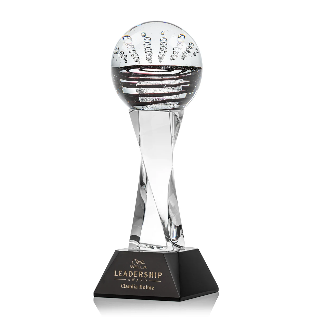 Serenity Award on Langport Base - Black 1