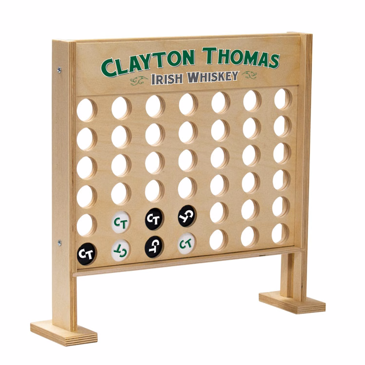 Four In A Row Game - Small Tabletop (Printed Header and Pucks)
