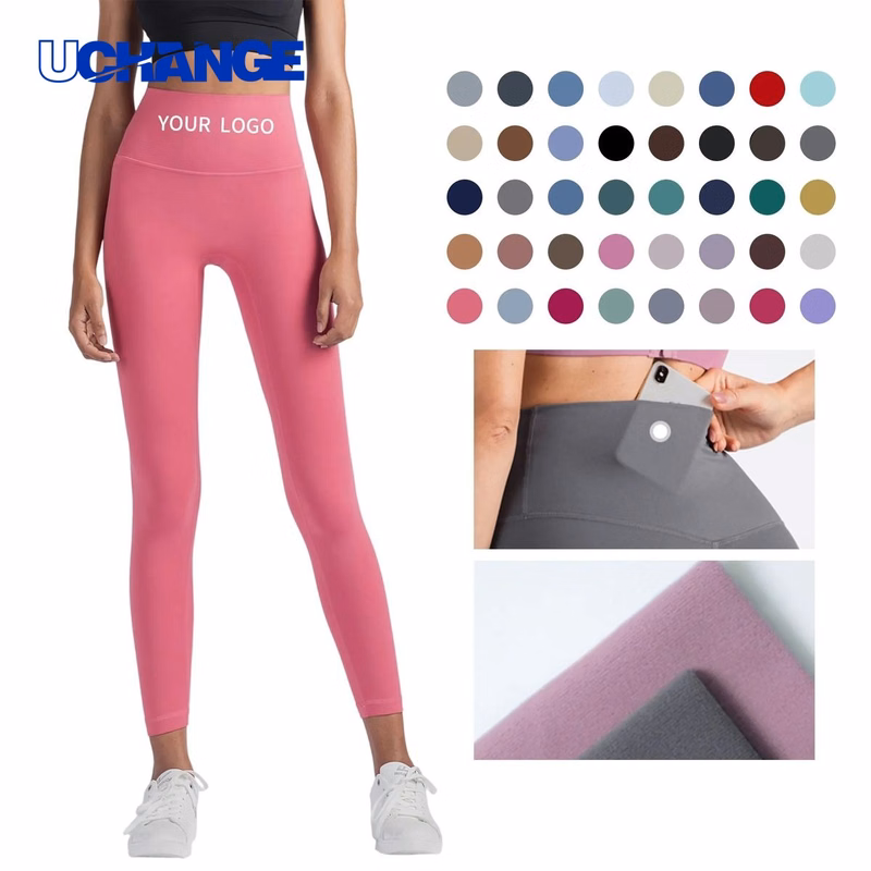 High-Waisted Yoga Leggings with Pockets for Workouts
