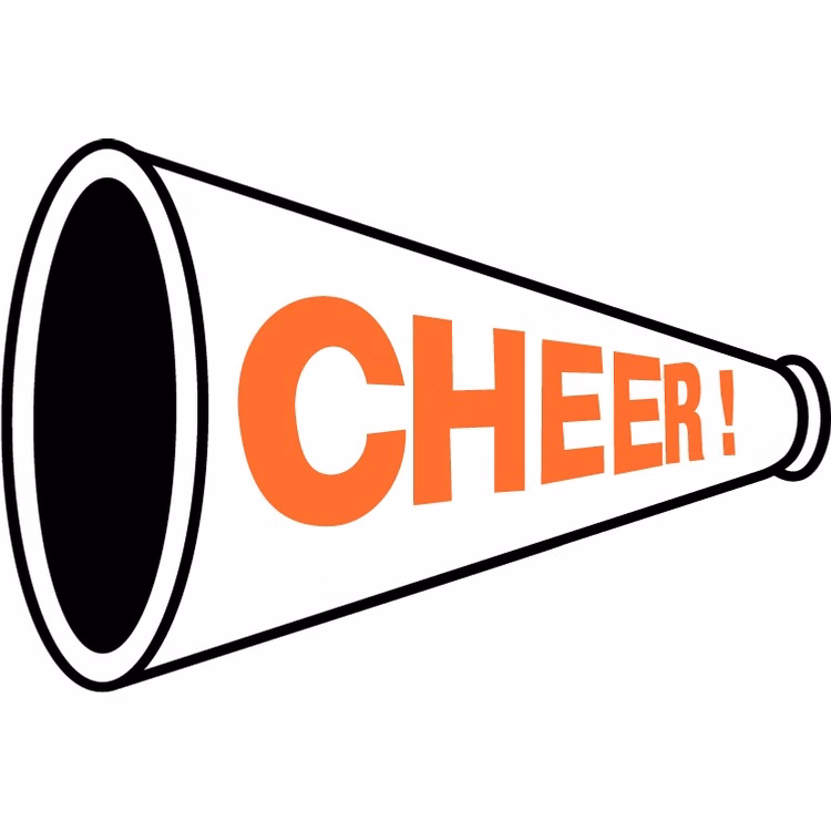 Custom Cheerleading 4.4" x 6.0" Megaphone Car Magnet
