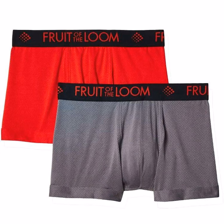 Fruit Of The Loom Boxer Briefs - Size Medium 2pk