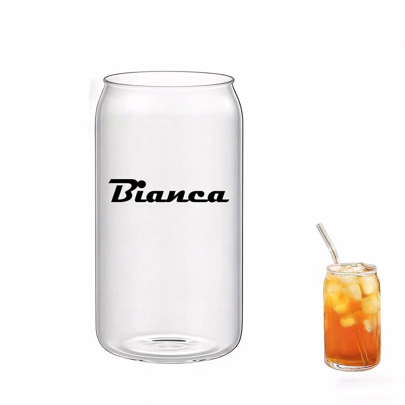 16oz Juice Glass Straw Cup w/ Bamboo Lid