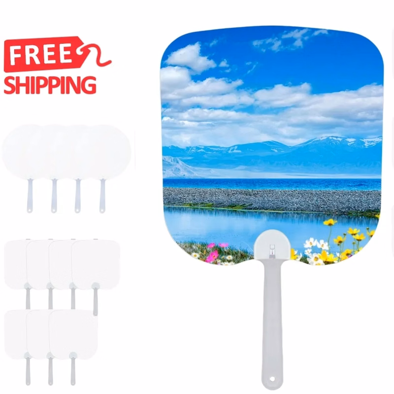 Double Sided Paddle Hand Fan