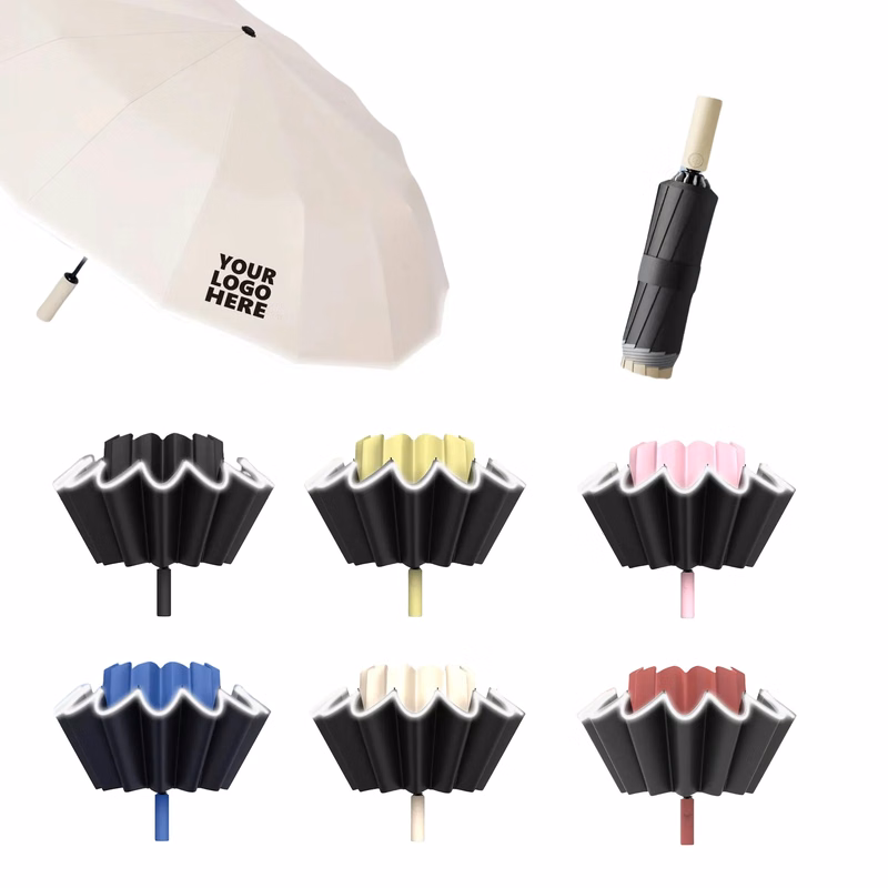 12 Ribs Automatic Rain Sun Inverted Umbrella MOQ10