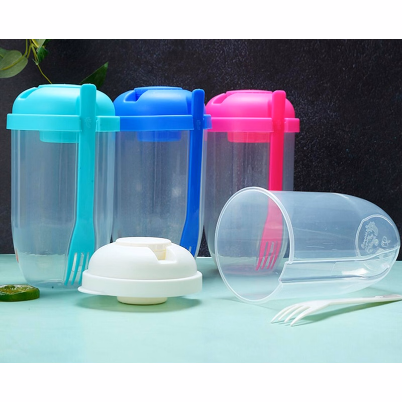 Portable Salad Container Serving Cup Shaker