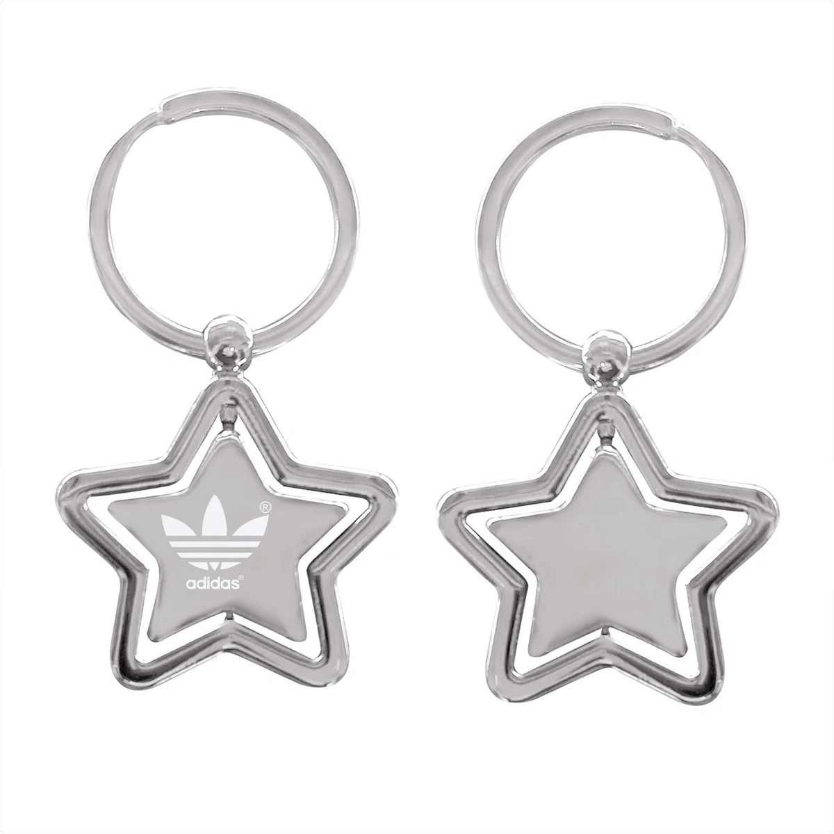 Star Shaped Chrome Metal Key Holder 1