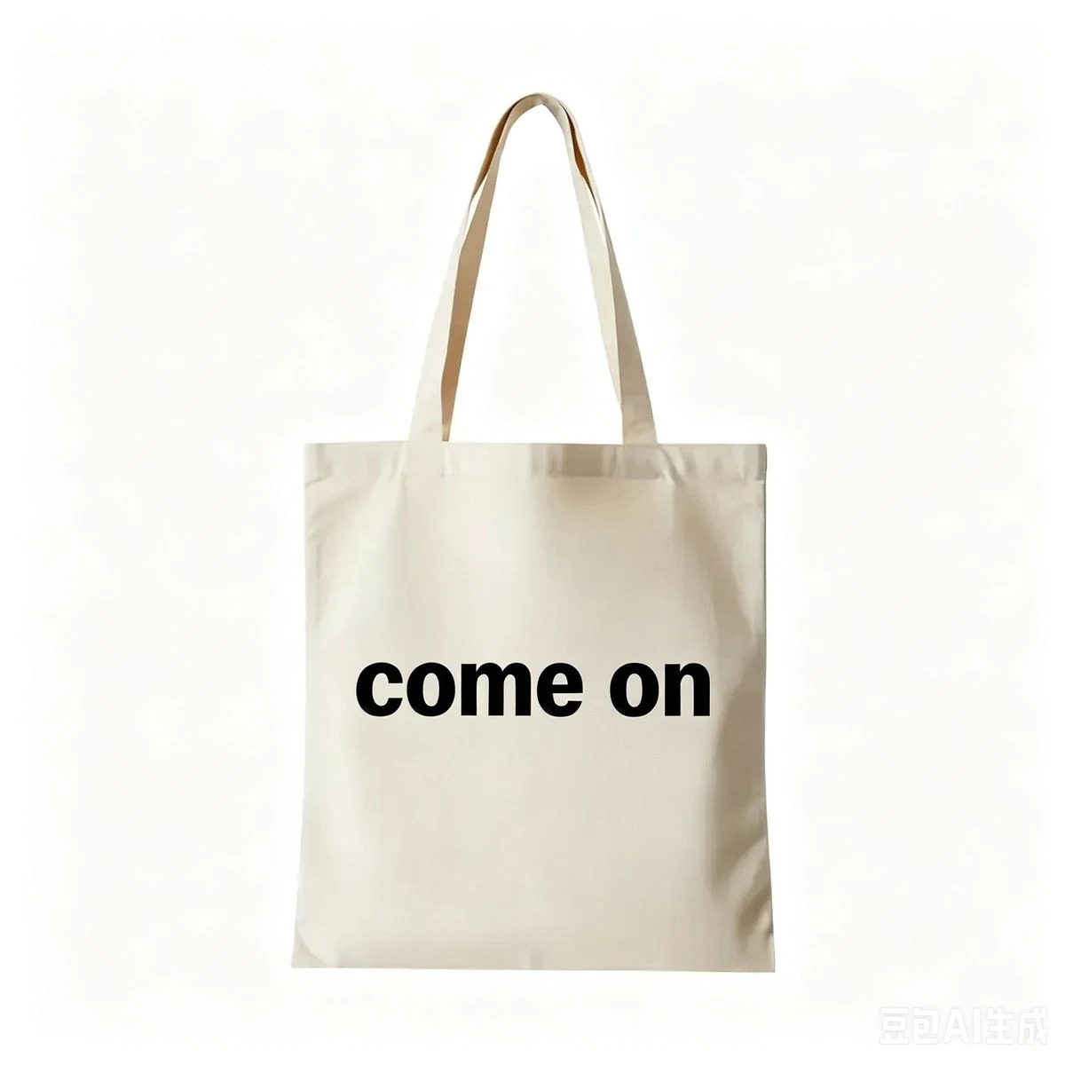 8 oz Natural Canvas Convention Tote Bag, custom tote bag with logo imprint 1