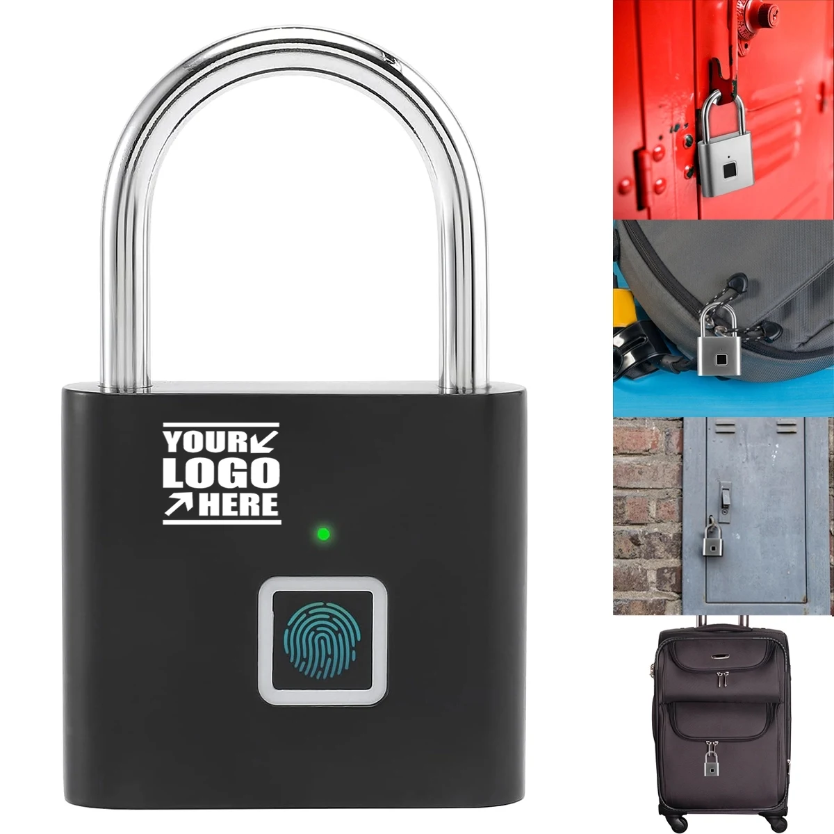 Usb Rechargeable Fingerprint Padlock 1