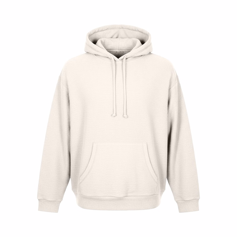Unisex Corded Pullover Hooded Sweatshirt - BU5302