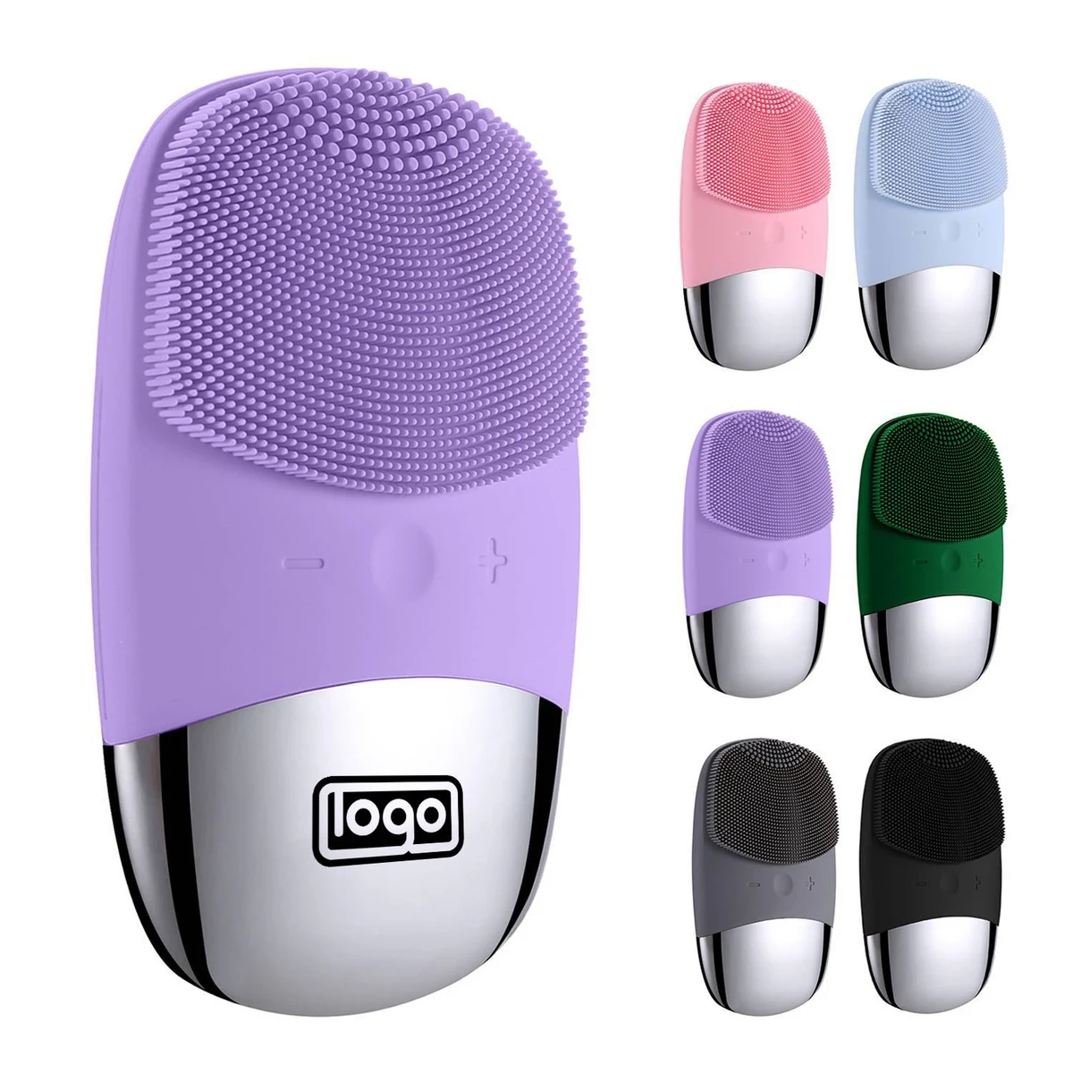 Silicone ultrasonic facial cleanser washing machine 1