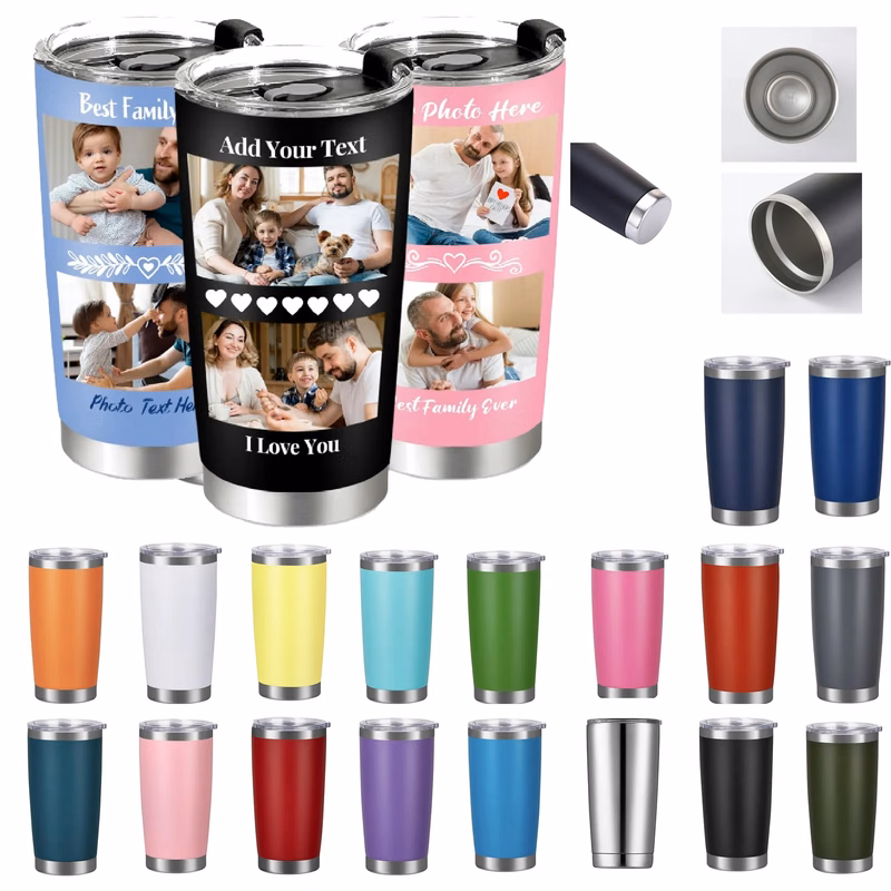 20OZ Customized Photo Stainless Steel Coffee Cup