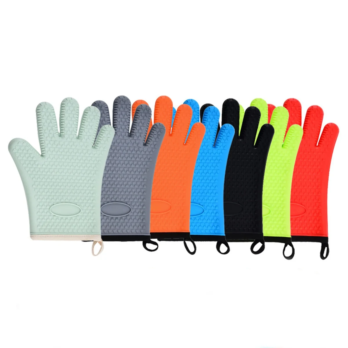 Five-Finger Heat Resistant Oven Mitts 1