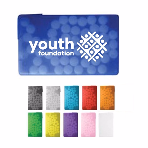Rectangle-Shaped Card-Encased Sugar-Free Mints