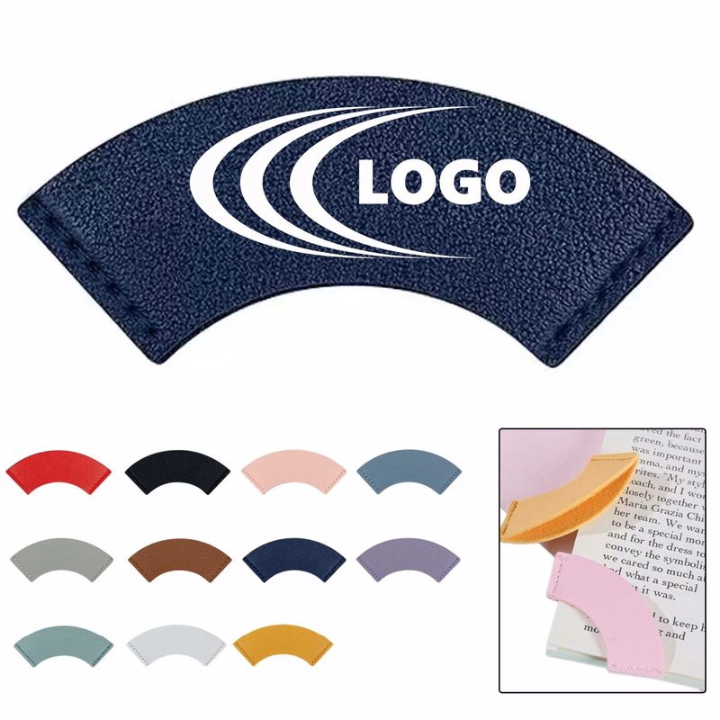 Colorful Curved Leather Bookmark MOQ 50
