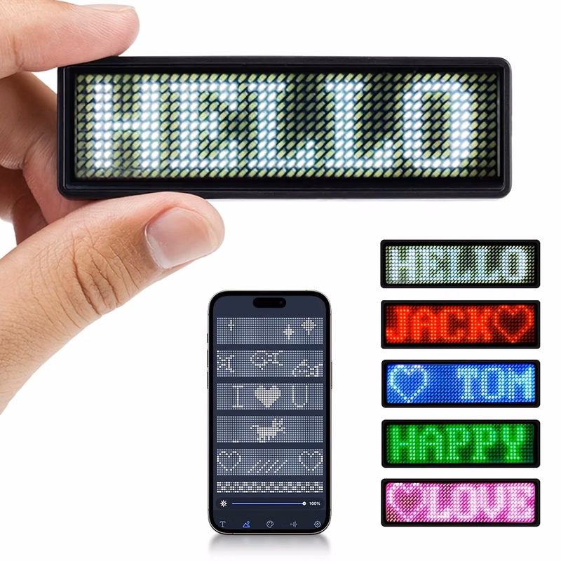 LED Badge Business Card Display Screen