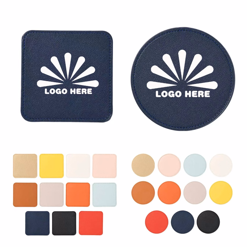 Round Square Solid Color Coasters Can Be Customized