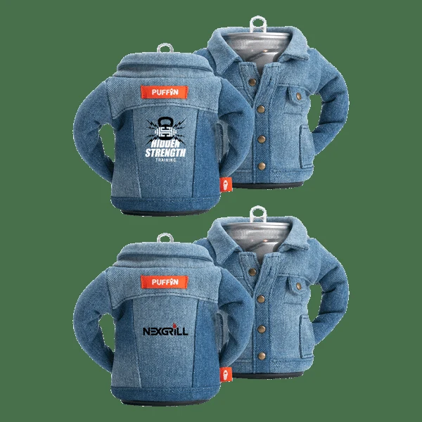 The Denim Can Cooler, By Puffin Drinkwear 1