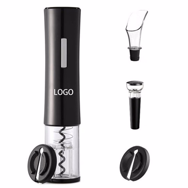 USB Rechargeable Plastic Electric Wine Bottle Opener Set
