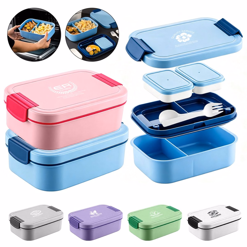 2-Tier Portable Bento Lunch Box