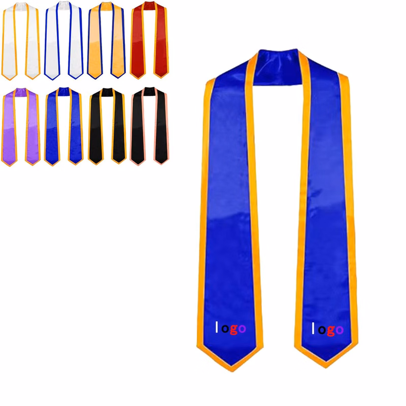 72 Inch Graduation Honor Sash Double Layer Satin Stole