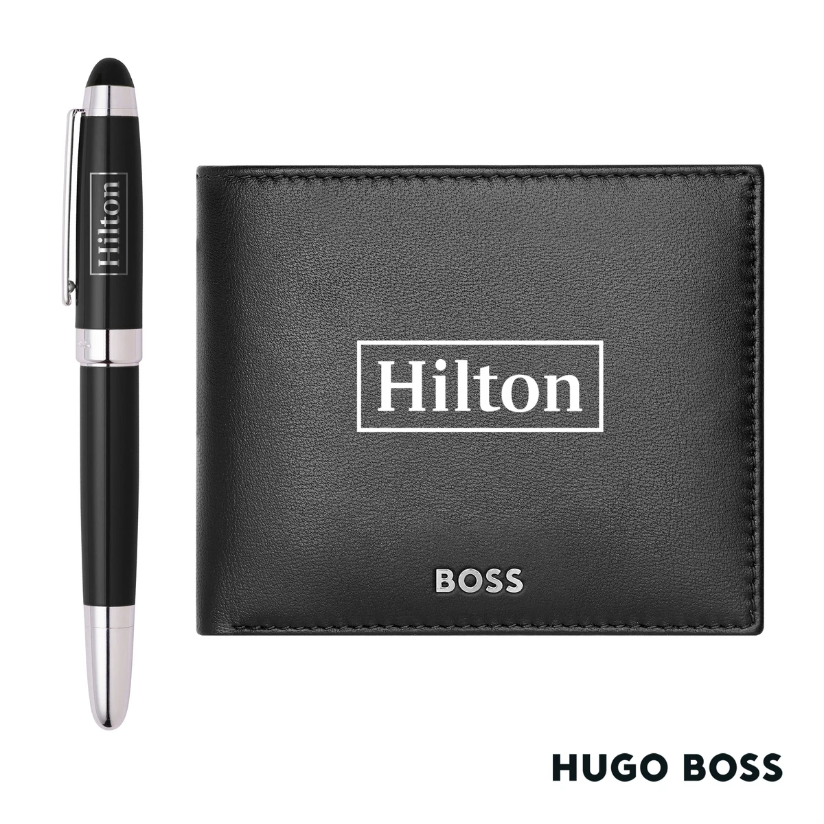 Hugo Boss® Rollerball Pen & Wallet Set 1