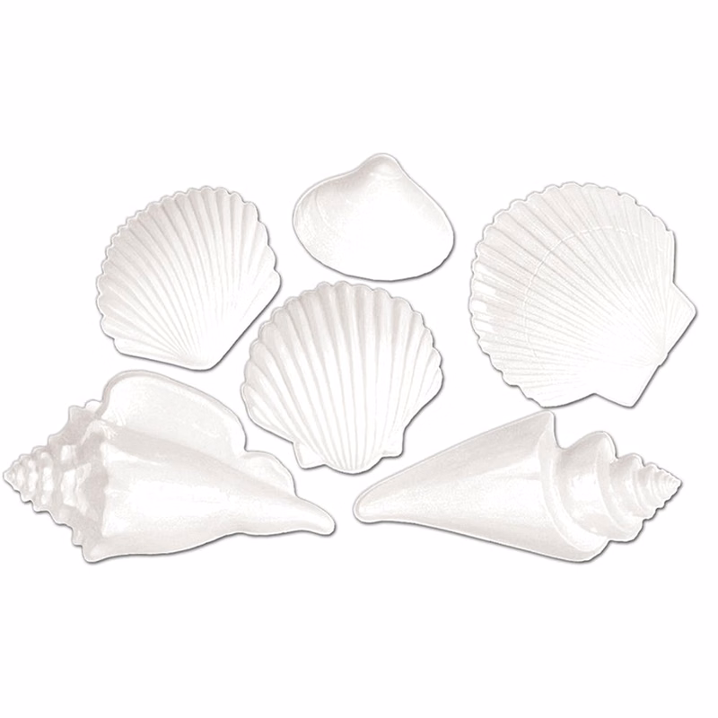 Plastic Seashell Decorations - 7.5-15.75"