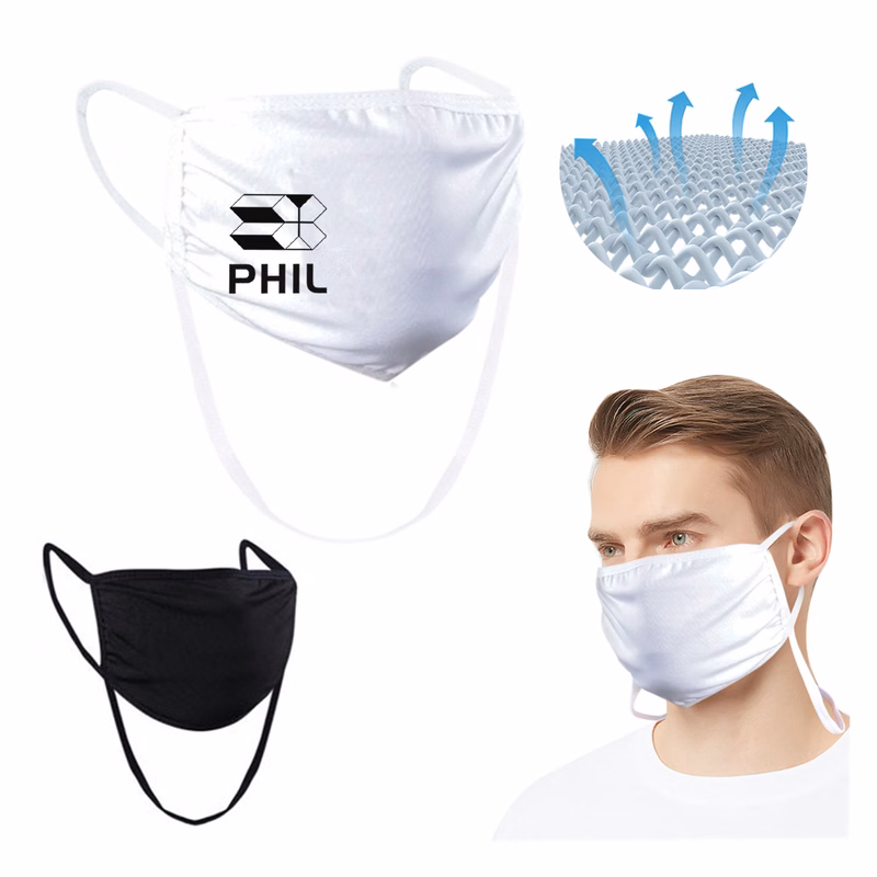 Cotton Adjustable Face Mask With Lanyard