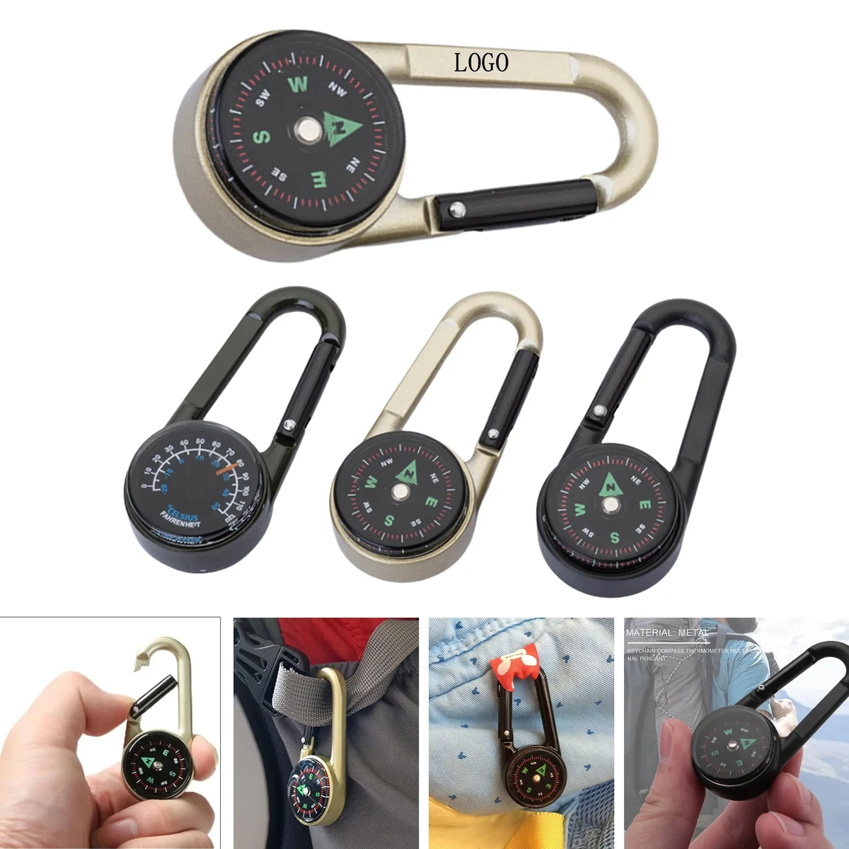 Waterproof Zinc Alloy Outdoor Compass 1