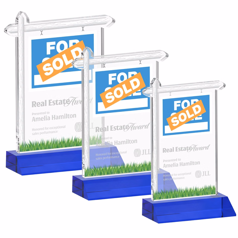 Real Estate Award - Blue