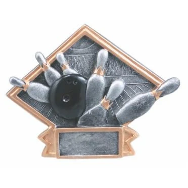 Bowling Small Diamond Plate Award 1
