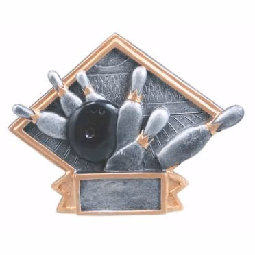 Bowling Small Diamond Plate Award