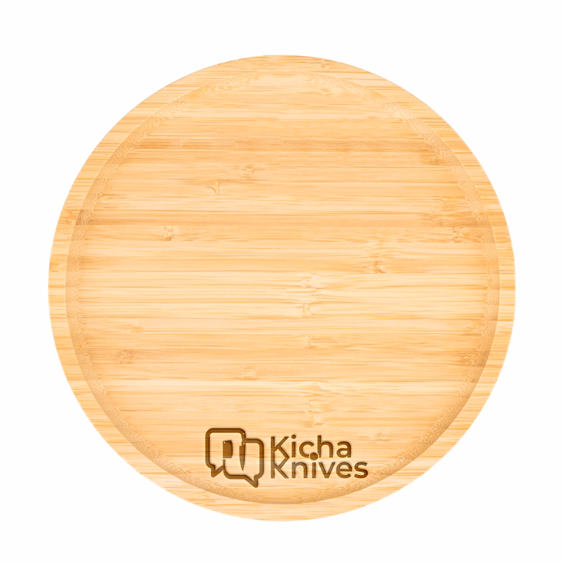 Round Bamboo Serving Tray (Engraved Imprint)