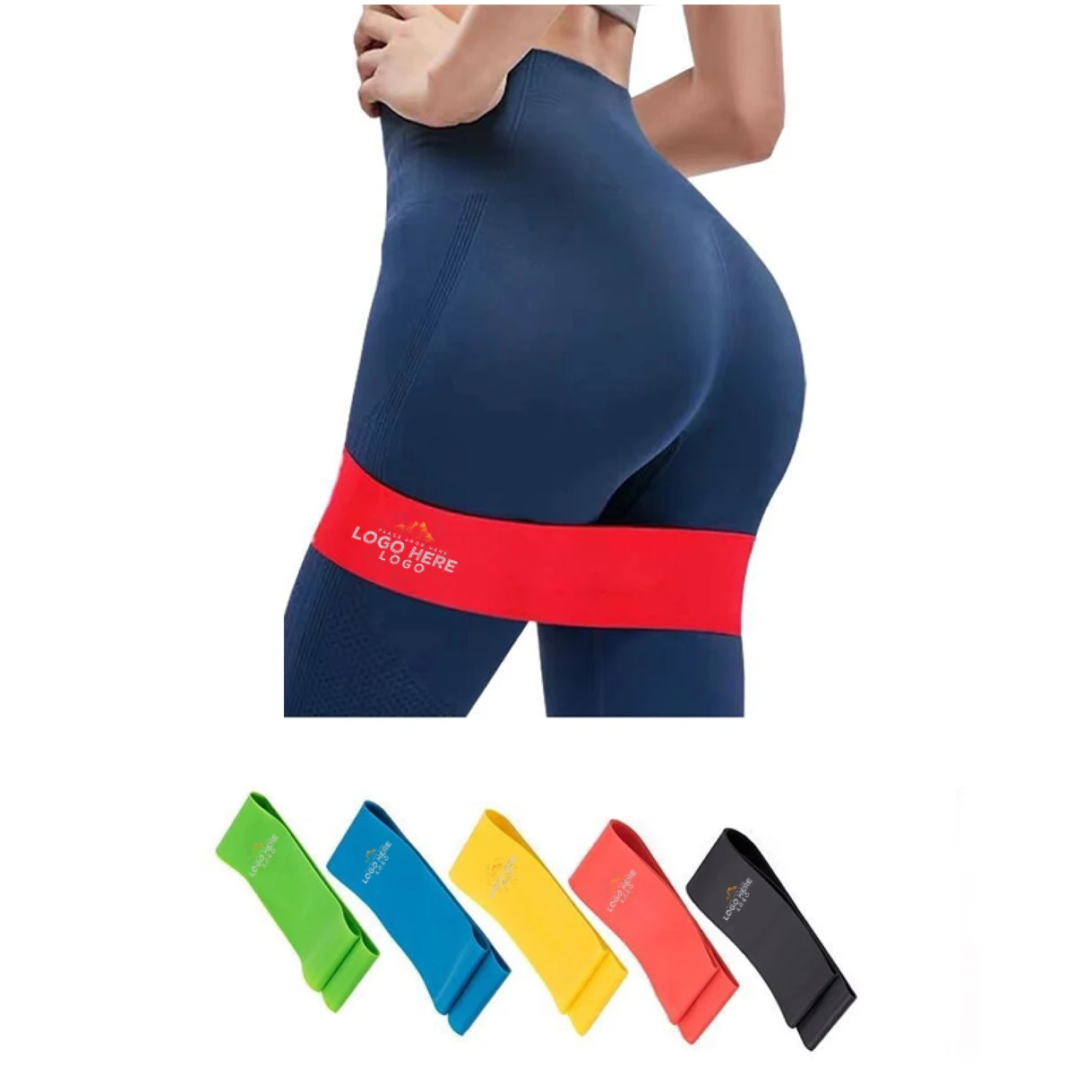 MOQ 100 Elastic Fitness Resistance Bands for Workout 1