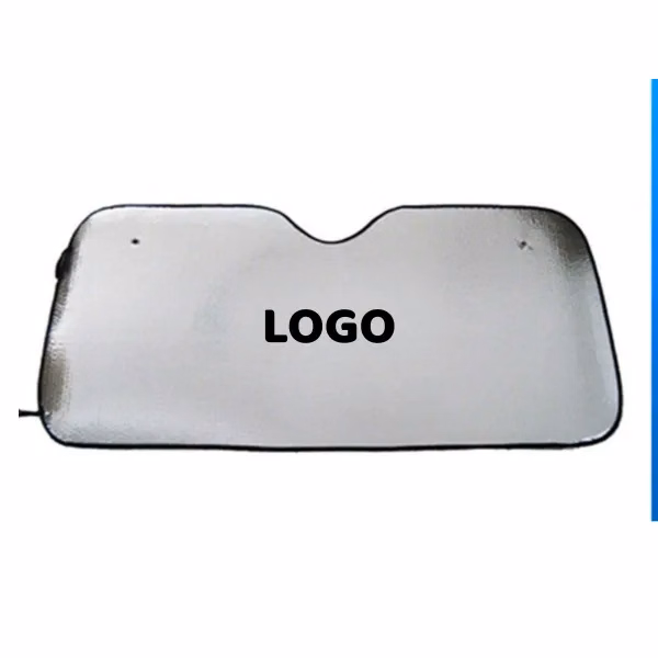 Silver Reflective PE Bubble Car Windshield Sunshade