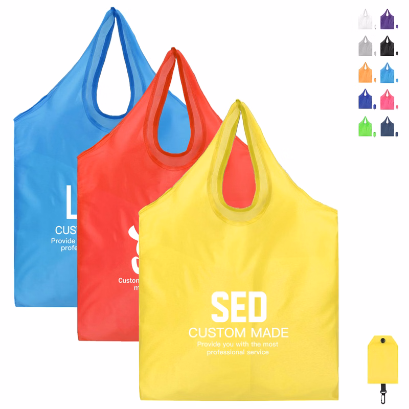 Folding Oxford Cloth Shopping Bag With Hook