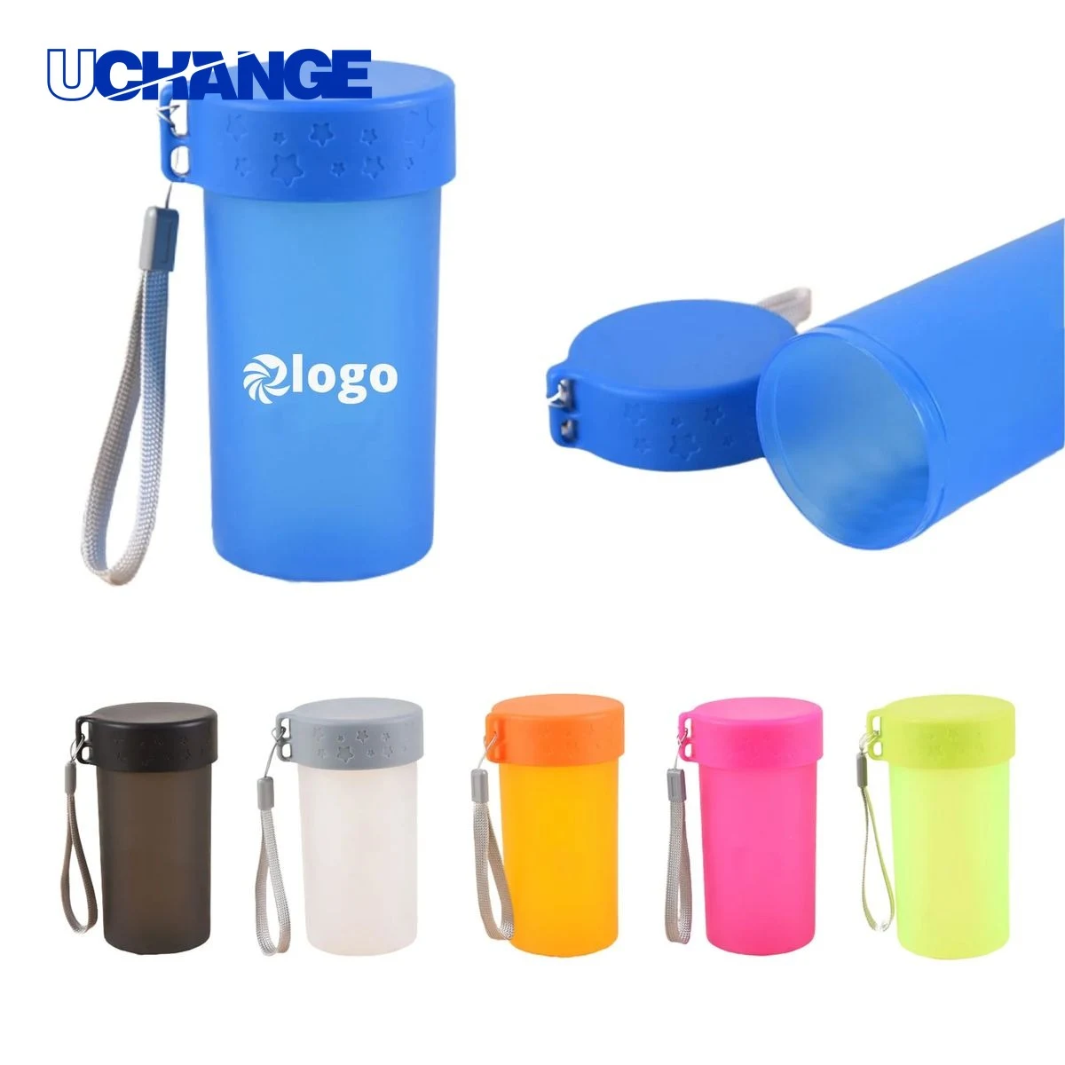 10 oz Reusable Plastic Cup Drinkware with Lanyard for Outdoor Events 1