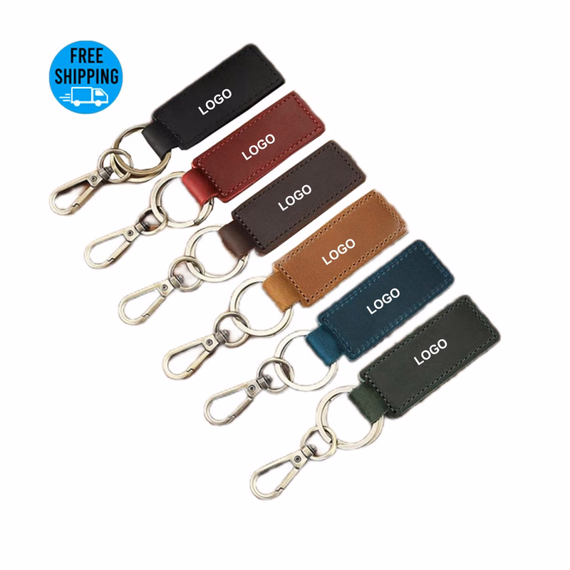 Vintage Genuine Leather Car KeyChains