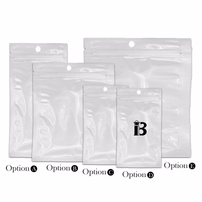 Clear Lock Printed Bags Pockets With Hang Hole
