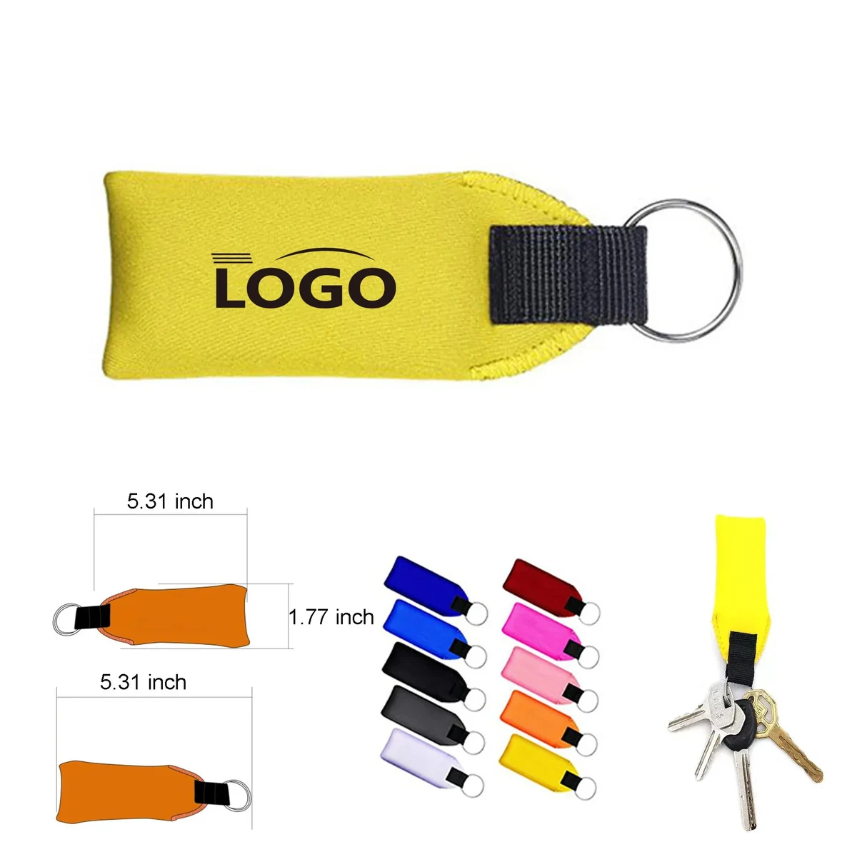 Floating Neoprene Keychain 1