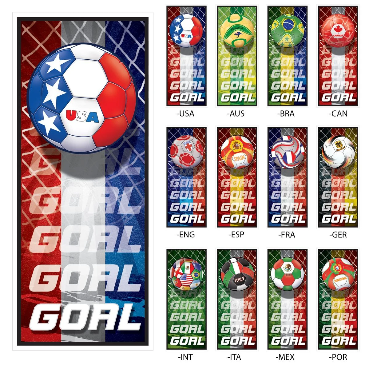 International Soccer Door Covers 1